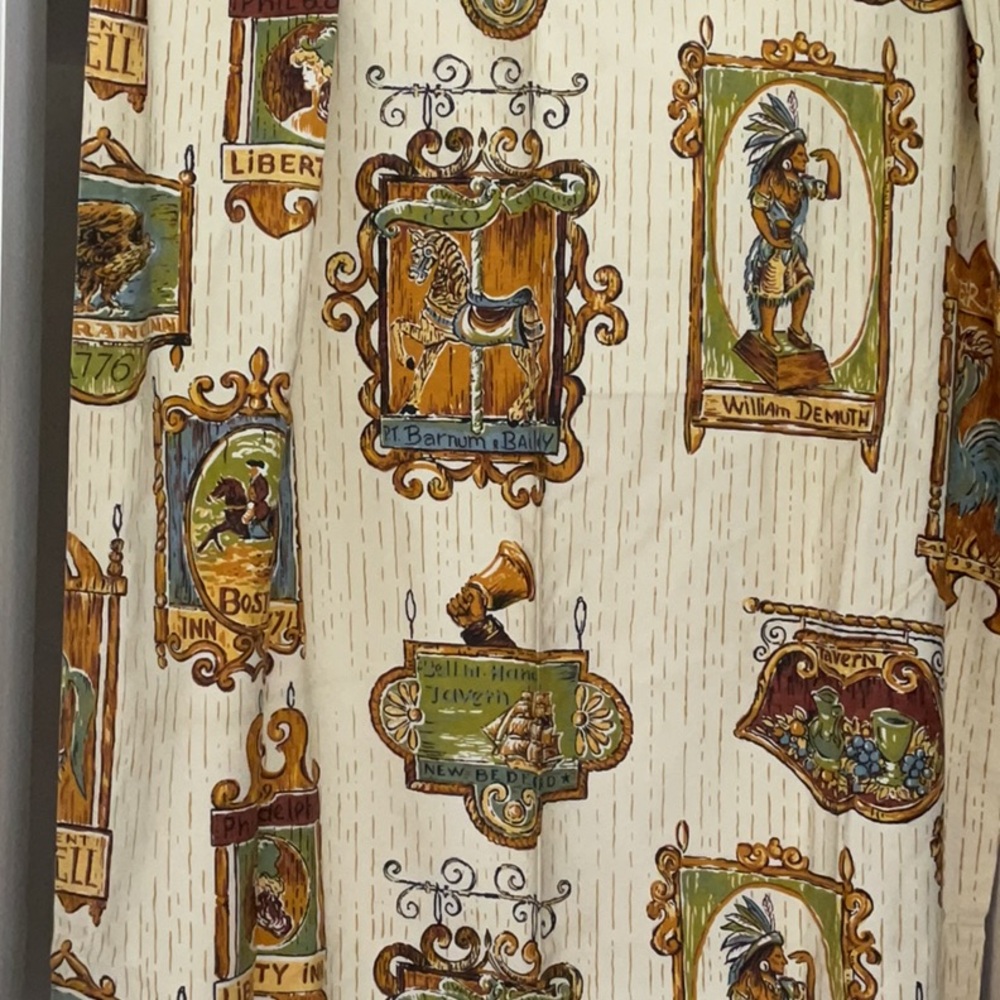 Vintage 1970s Sears Roebuck colonial drapes. 4 panels. Excellent condition.